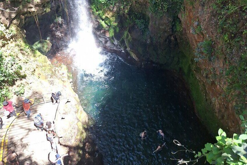 Volcano Hike, Oropendola Waterfall & Hot Springs Experience