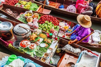 Bangkok Damnoen Saduak and Maeklong Railway Market Tour