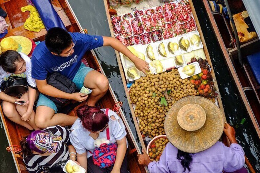 Bangkok Damnoen Saduak and Maeklong Railway Market Tour 