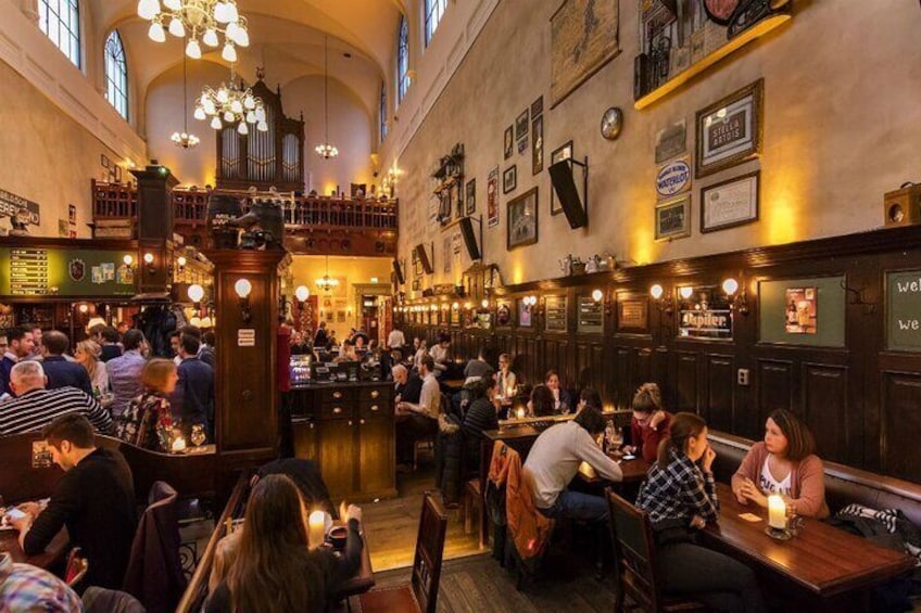 Bar in a hidden church