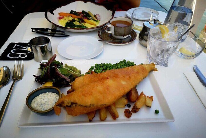 Woodstock pub lunch fish and chips 