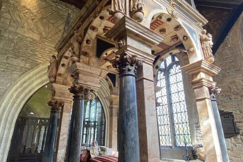 Sir Lawrence tomb John the Baptist church Burford Cotswolds 