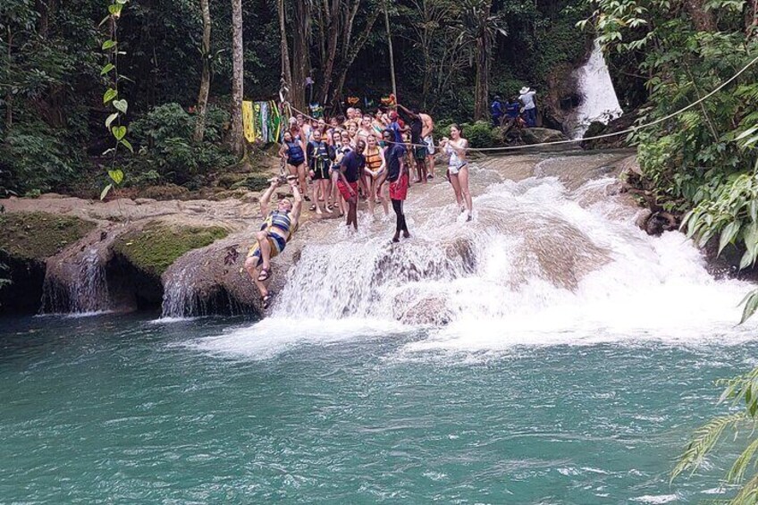 Blue Hole, Secret Falls and River Tubing Combo From Ocho Rios