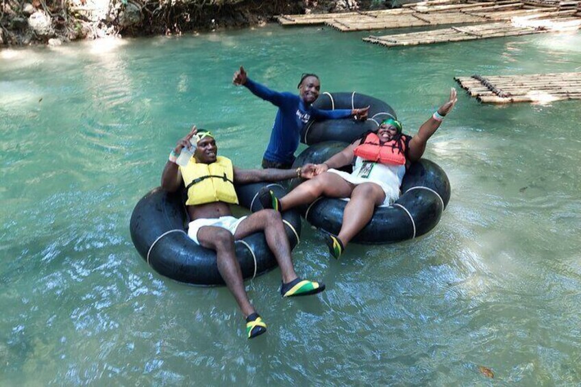 Blue Hole, Secret Falls and River Tubing Combo From Ocho Rios