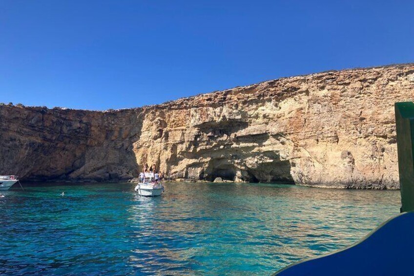 Full Day Private charter to Crystal & Blue Lagoon, Caves & Gozo