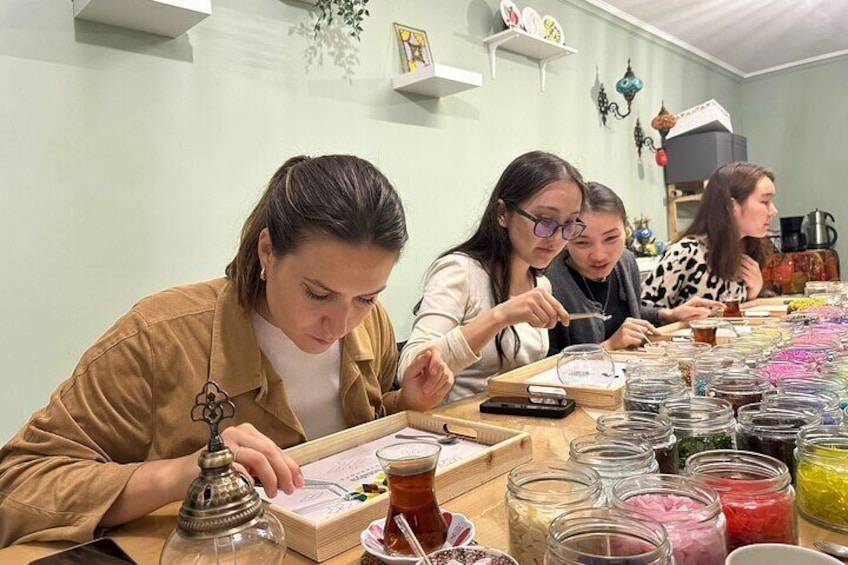 Turkish Mosaic Lamp Workshop in Antalya Near Old Town