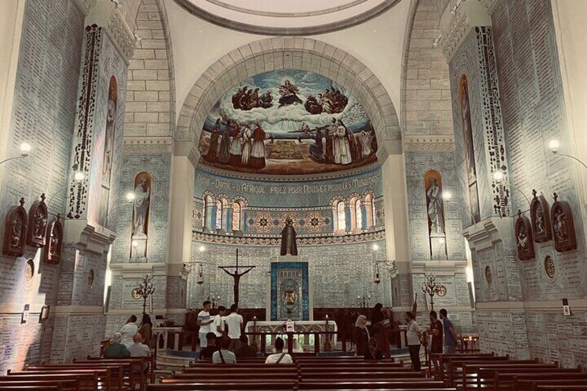 Inside Our lady of Africa church 