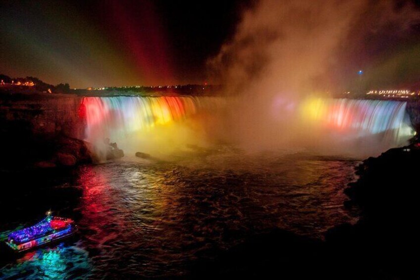 Maid of the Mist Fireworks Night Time Boat Tour in Canada