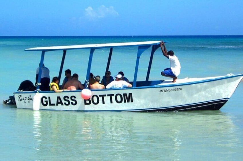 Glass Bottom Boat Water Activity in Montego Bay Jamaica