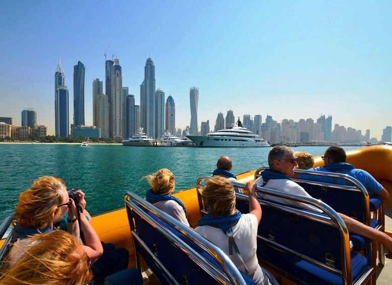 Picture 2 for Activity Visions of Dubai City Tour with Speedboat and Dubai Frame