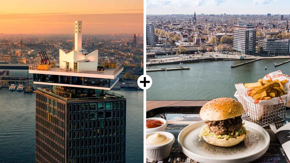 Amsterdam: A'DAM Lookout Entry Ticket with Burger