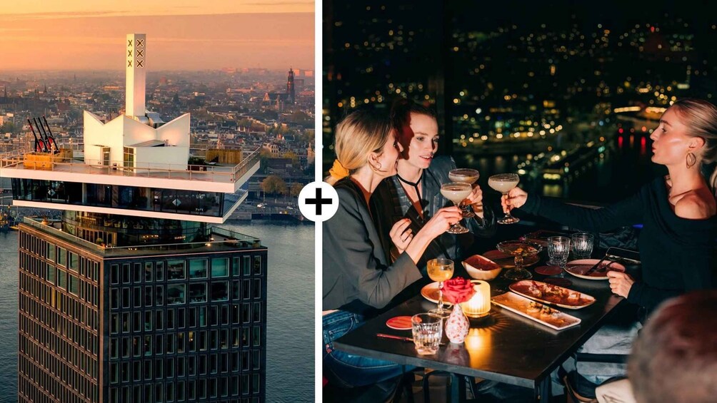 Amsterdam: A'DAM Lookout Entry Ticket and Dinner Voucher