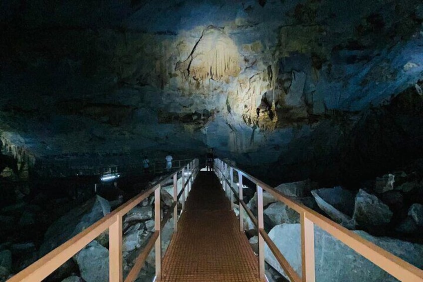 Tour to Bustamante Caves with Transfer Guide and Tickets