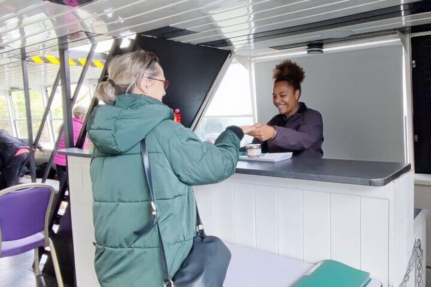 Our refreshment bar/snacks on board CAP AU SUD