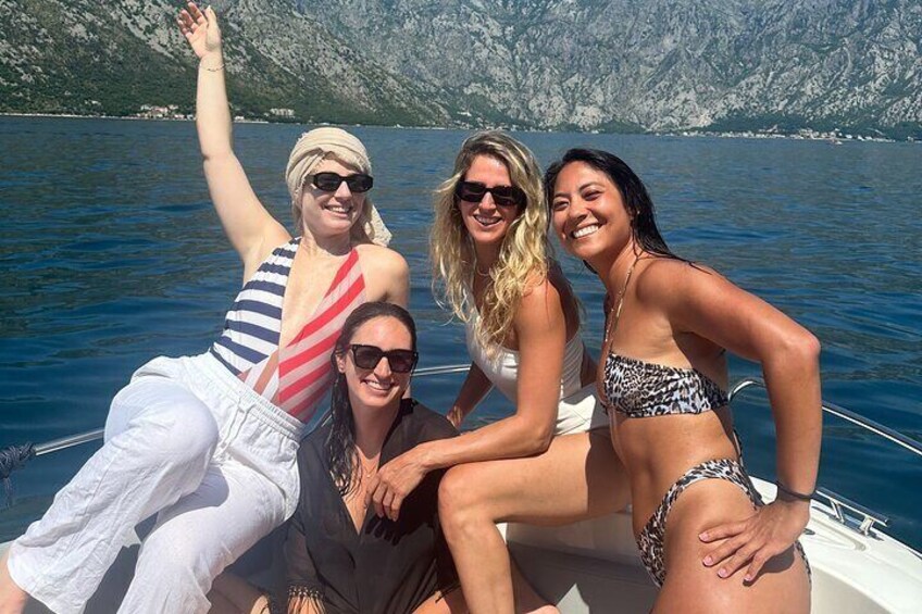 Shared Blue Cave Guided Speedboat Tour in the Bay of Kotor