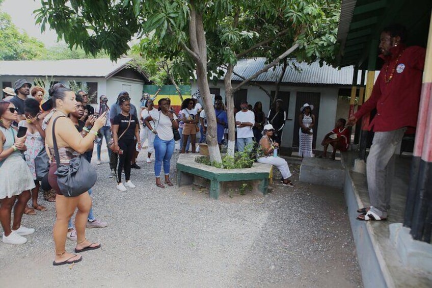 Dorren "Blackie" Johnson shares some of Bob Marley's experiences in Culture Yard.