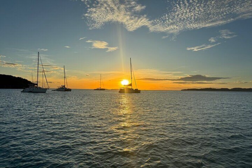 Sunset in the US Virgin Islands.