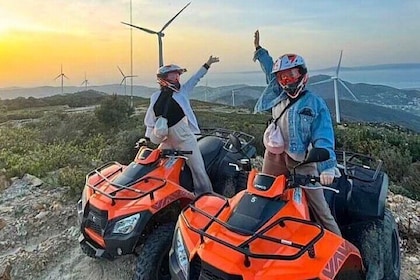 Sunset quad bike Adventure in Tangier with Medina Dinner and Transfers