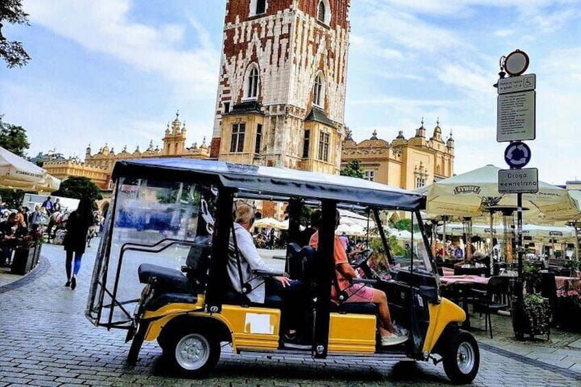 Old Town and Jewish Quarter by Golf Cart + Schindlers Factory Museum Guided Tour