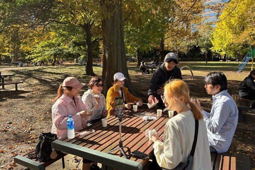 Enjoy the local park, and sweets
