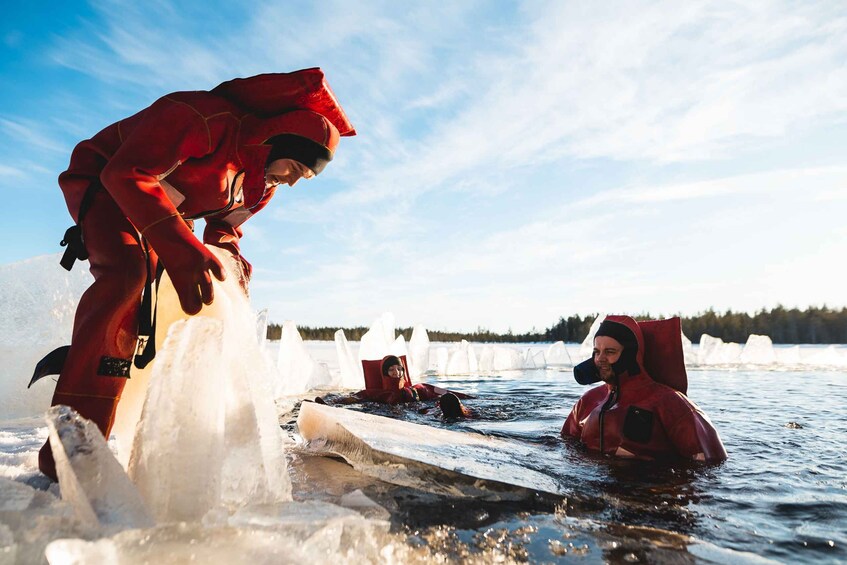 Picture 2 for Activity Daytime Ice Floating Rovaniemi, small groups