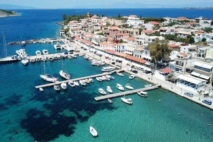 Private Boat Day Trip to Agistri Moni and Aegina from Athens