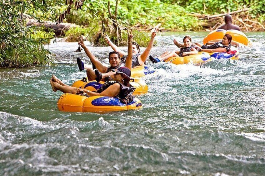 River Rapids Tubing and Beach Visit with Private Transportation