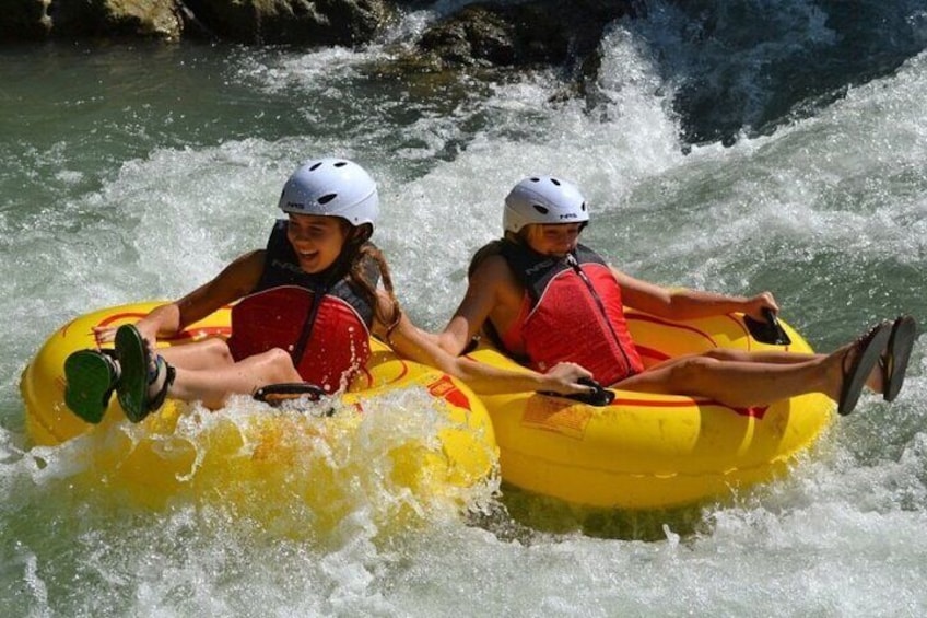 River Rapids Tubing and Beach Visit with Private Transportation