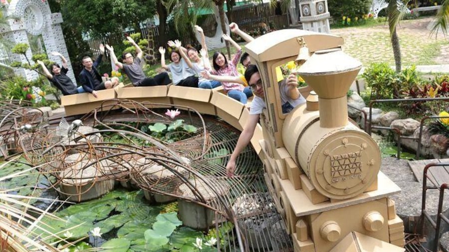Cardboard Train