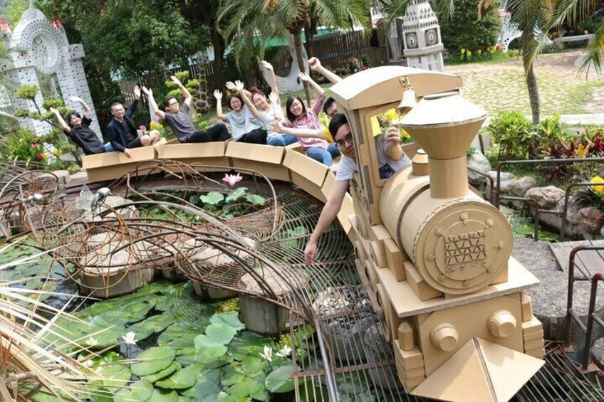 Cardboard Train