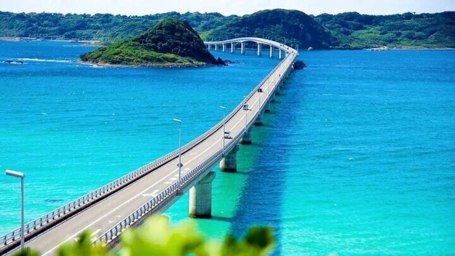 Tsunoshima Bridge was opened in 2000 and is known as one of the longest