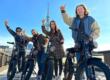 Tokyo : Visite guidée de 3 heures à vélo électrique des joyaux cachés de la...