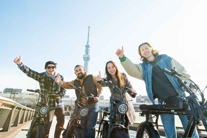 東京3時間のガイド付きE-Bikeツアーで東京の隠れた魅力を発見