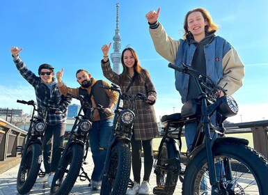 Tokio: recorrido guiado de 3 horas en bicicleta eléctrica por las joyas ocu...