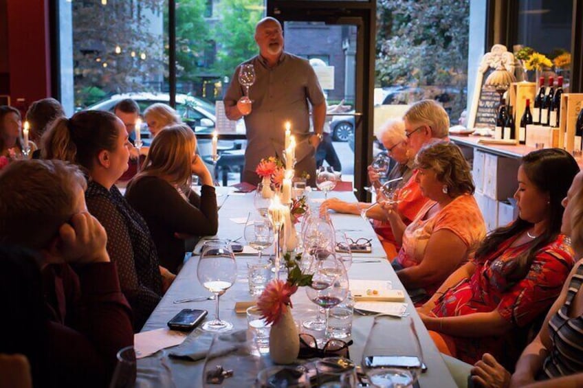 Taste through a wine flight led by wine experts.