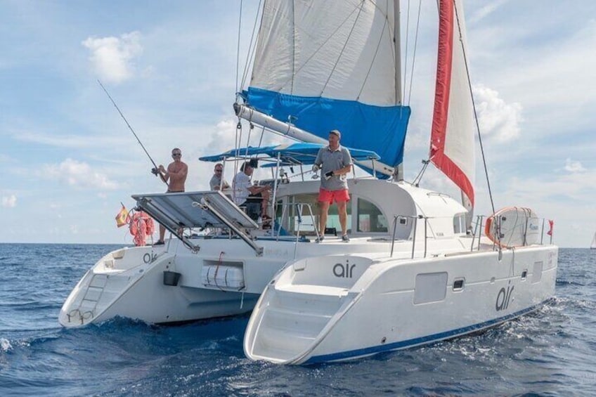 A day on a catamaran from Ibiza to Formentera