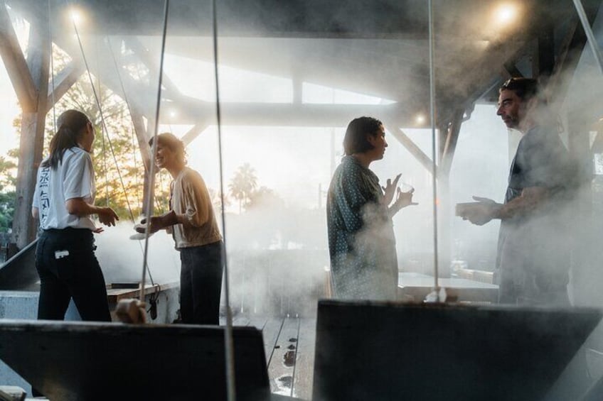 Make Lunch with Onsen Kitchen in Unzen