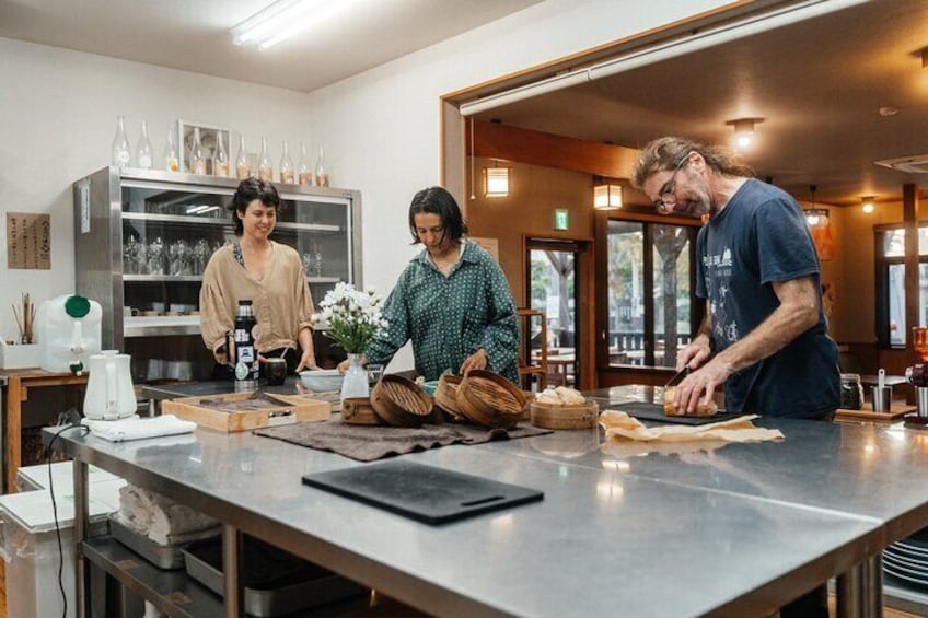 Make Lunch with Onsen Kitchen in Unzen