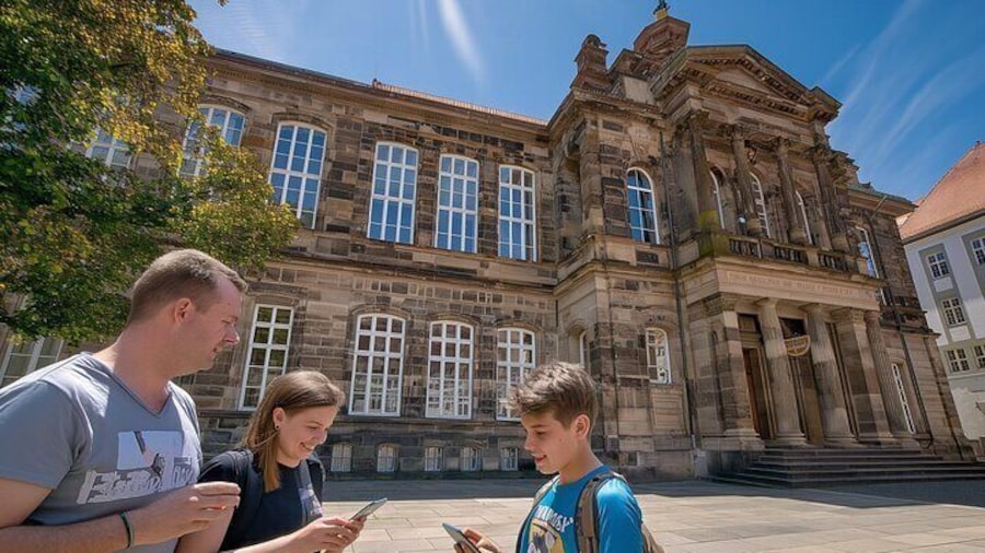 Private audio book city rally in Kassel city centre