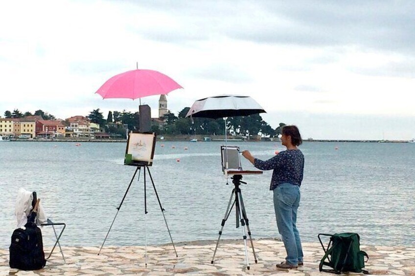 Watercolor painting course Poreč for the whole family