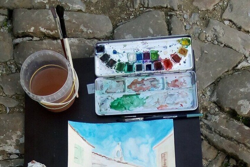 Watercolor painting course Poreč for the whole family