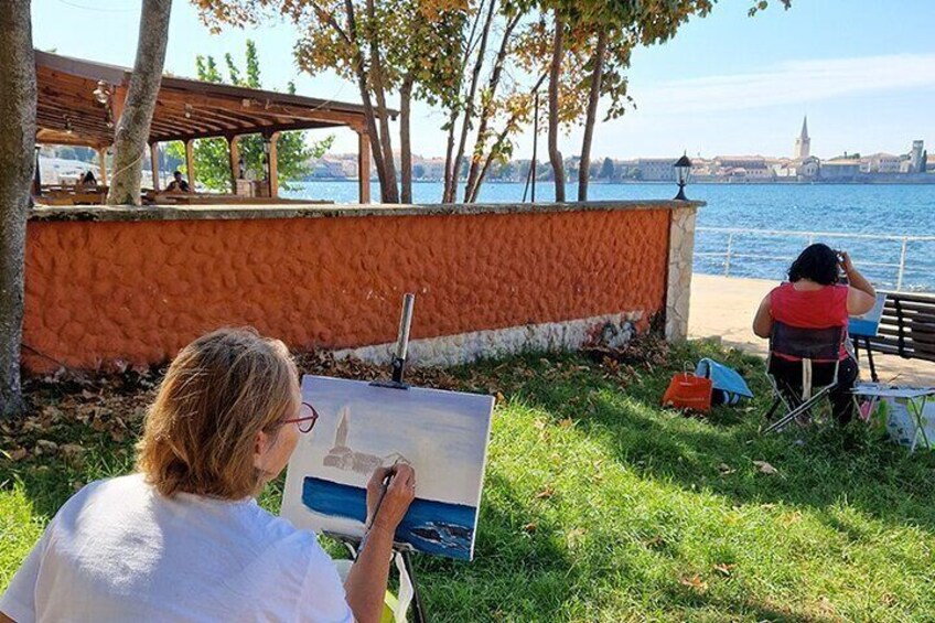 Poreč is a very popular painting subject.