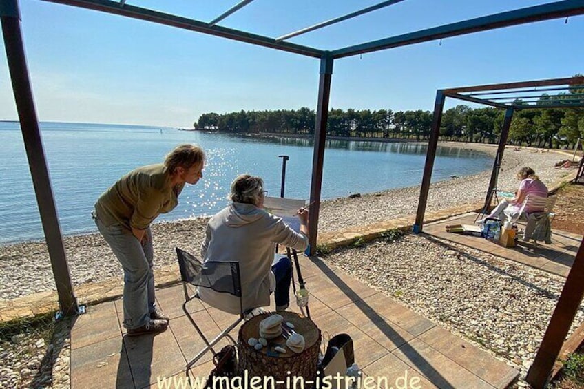 Poreč painting course - painting in Istria
