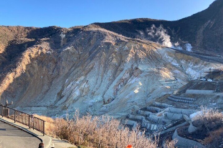 Sulfur pit from the park