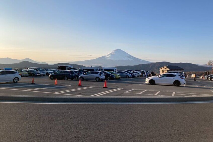 Mt. Fuji View from the parking lot.