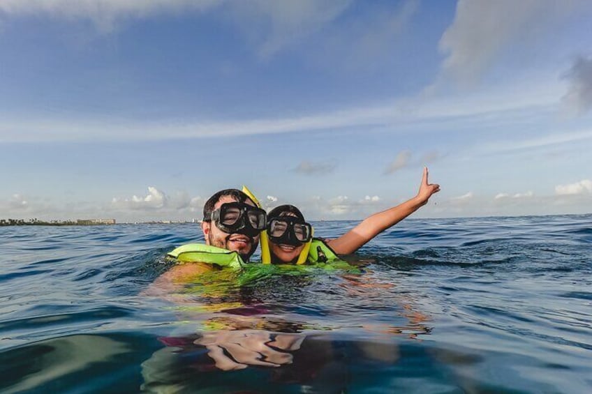 Aruba Couple Snorkeling 