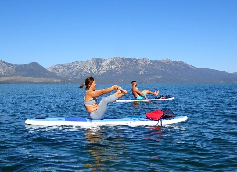 Picture 4 for Activity Lake Tahoe: Stand Up Paddle Yoga