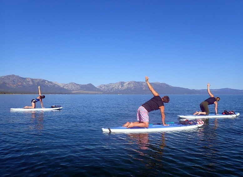 Picture 5 for Activity Lake Tahoe: Stand Up Paddle Yoga
