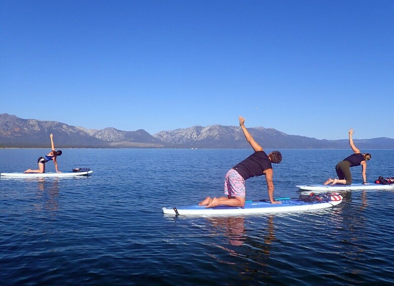 Picture 5 for Activity Lake Tahoe: Stand Up Paddle Yoga