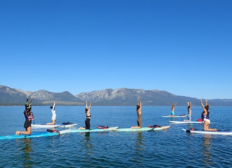 Picture 3 for Activity Lake Tahoe: Stand Up Paddle Yoga